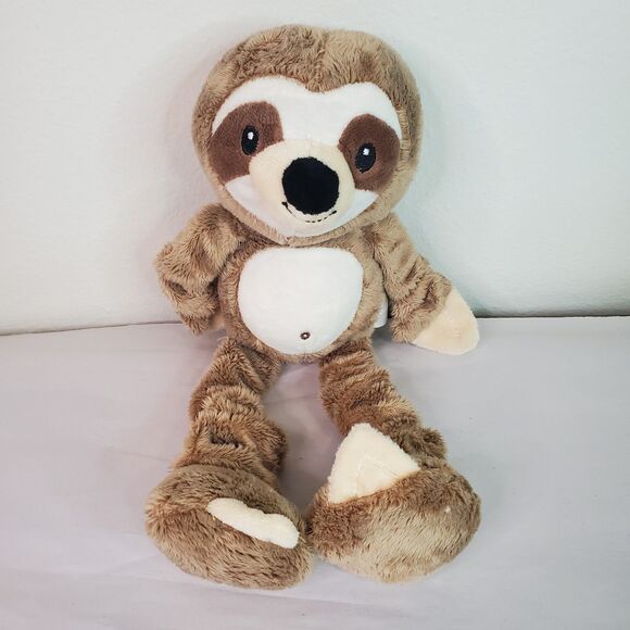 Spark Create Imagine Sloth Baby Plush Rattle Crinkle Stretchy Squeak Stuffed 13" - Picture 1 of 9